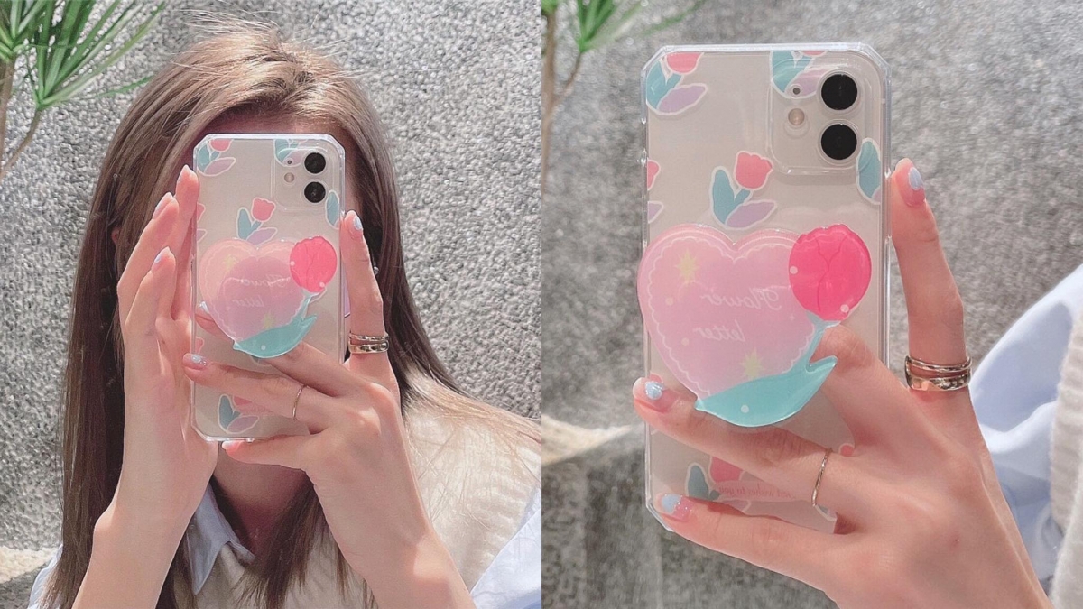 少女粉色系郁金香手机壳 >>> 【点击查看Shopee链接】