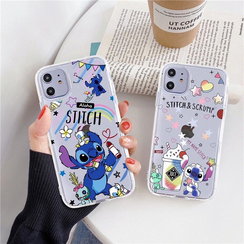 # 史迪奇手机壳 6 透明底色的手机壳印上色彩斑斓的涂鸦风史迪奇插画，在本地Shopee上的销量相当不错！其他手机型号设计不妨可以私讯卖家了解更多。
