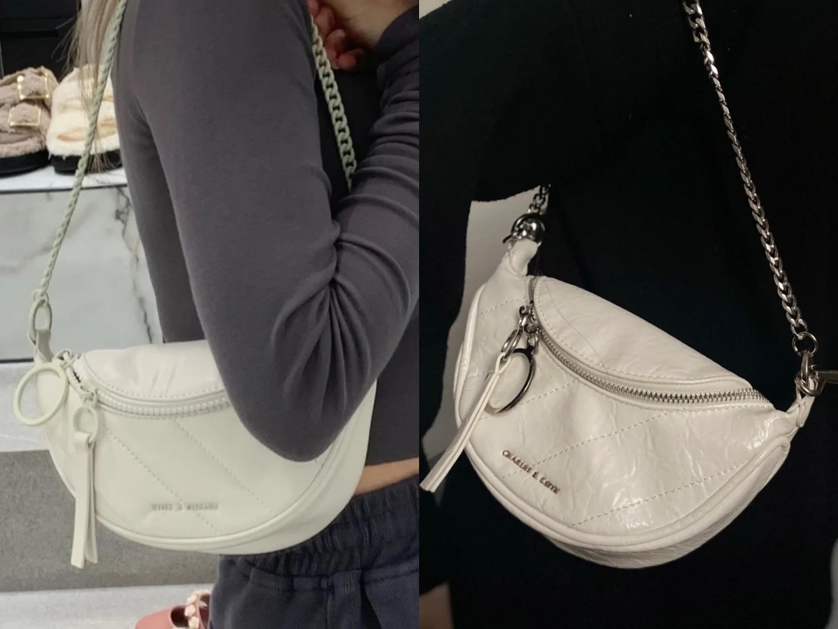 # 9 Charles & Keith Saddle Bag 斜背马鞍包/腰包 >>> 【点击查看官网链接】 时髦休闲风的这款斜背腰包有多款背法,细致褶皱感皮革为其注入满满可爱元气感~可惜的是目前马来西亚官网类似的款式仅有奶油黄以及灰色款,希望白色款也可以上架啊!