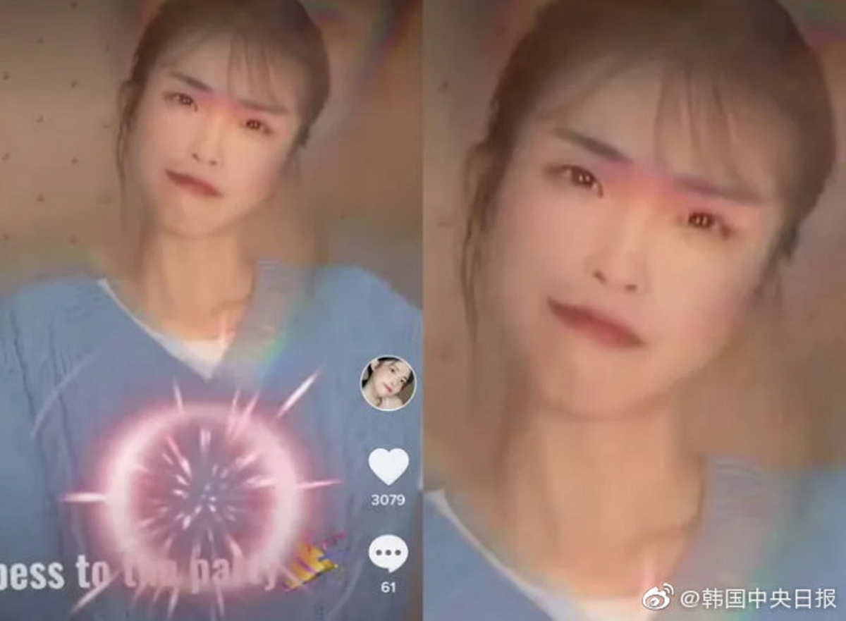 Chaiu走红后随即有是非火速传开~有者爆出她未经妆容和滤镜修饰的真实素颜外貌,可以说除了拍照姿势以外其他都与IU毫不相干;让不少网民纷纷表示「美颜滤镜绝对是本世纪黑魔法、太值得Respect了