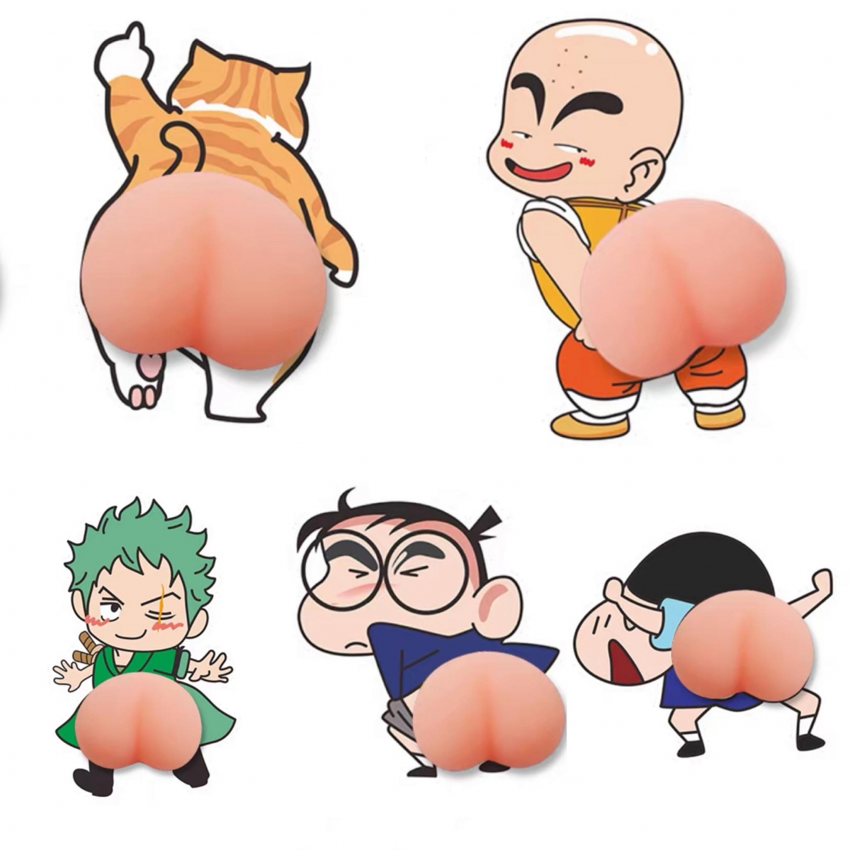 其他特别款式的卡通屁屁防撞贴在淘宝也能搜寻到!比如海贼王、龙珠、火影忍者、蜡笔小新特色装等~