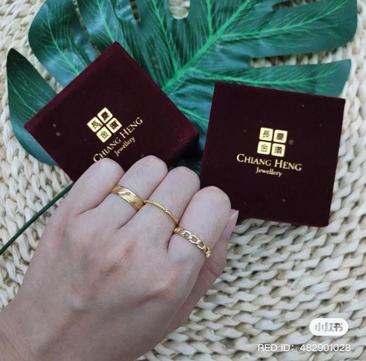麻花金戒指