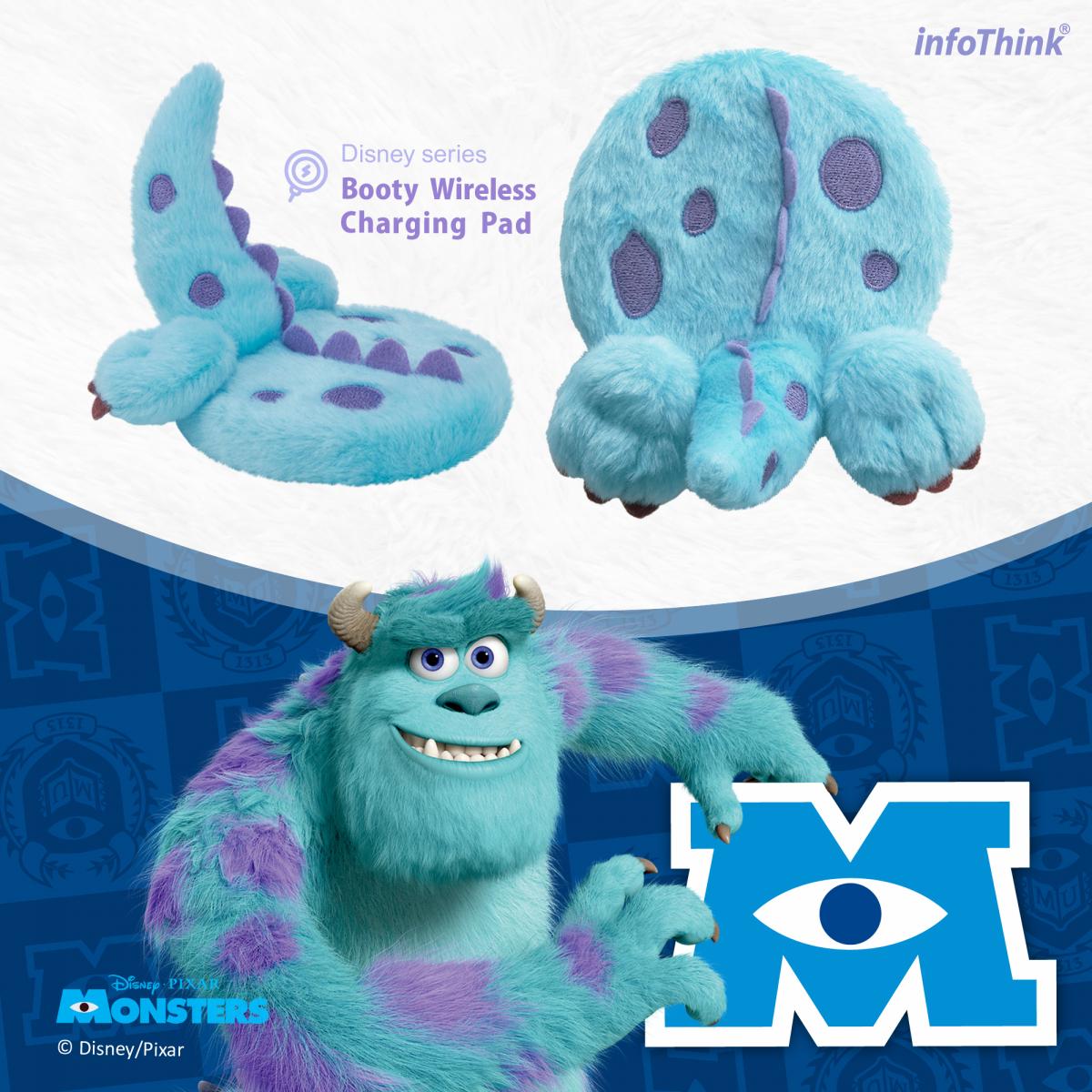 此前新推出的Monster University 怪兽大学系列毛怪Sulley款式,搭配软fufu绒毛材质和立体尾巴设计,细节感一级棒!