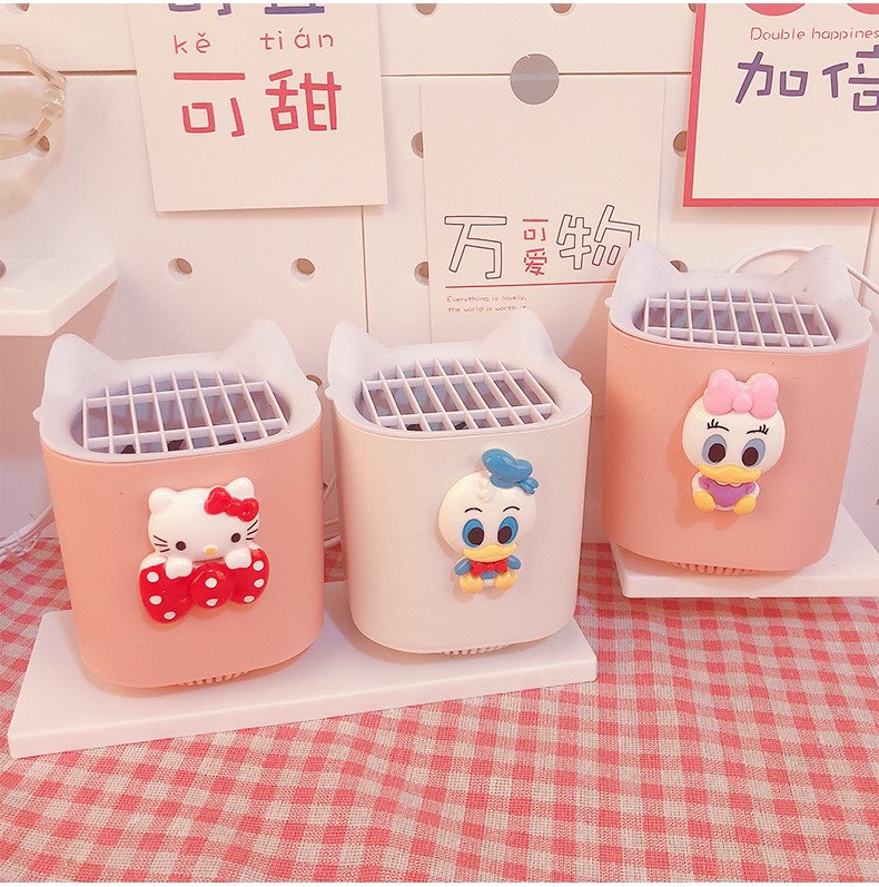 可爱卡通灭蚊灯 >>> 【点击查看Shopee链接】 内附漩涡气流强劲吸力，在风机高速转动下价格文字吸入储蚊盘里～过程中采用的是静音风扇不用担心制造噪音影响睡眠。