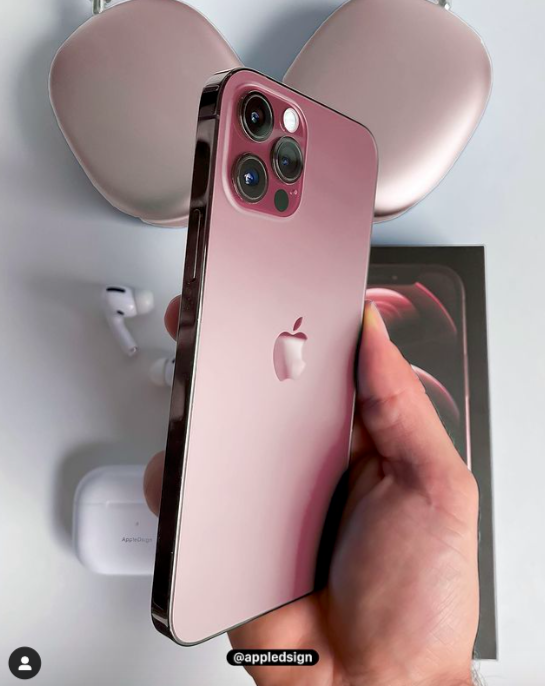 # 最新机身曝光「升级版」Burgundy酒红玫瑰金色 此外,网上各路消息一直有传今年最亮点iPhone 13系列配色会是「玫瑰金」,早前释出的「梦幻琉璃粉色」概念照掀起全网热议。近日知名3C科技爆料帐户Apple Design释出的一组新图更加点燃果迷的购买欲!根据该帐户曝光的iPhone 13 Pro模型机身来看,玫瑰金色或有可能升级成更有看头的「酒红玫瑰金」,光是这组图片就足够将大家的期待值拉满了呀 ❤️ 也太有质感了~