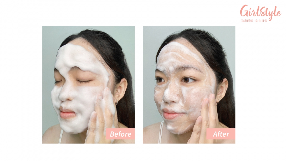 彩妆清洁得差不多时用清水冲洗干净,洗脸+卸妆快、狠、准一次完成!相比起使用卸妆水/卸妆油/卸妆膏后还要再次洗脸,这款Biore Whip Foam to Cream Speedy Makeup Remover真的方便省时好多!