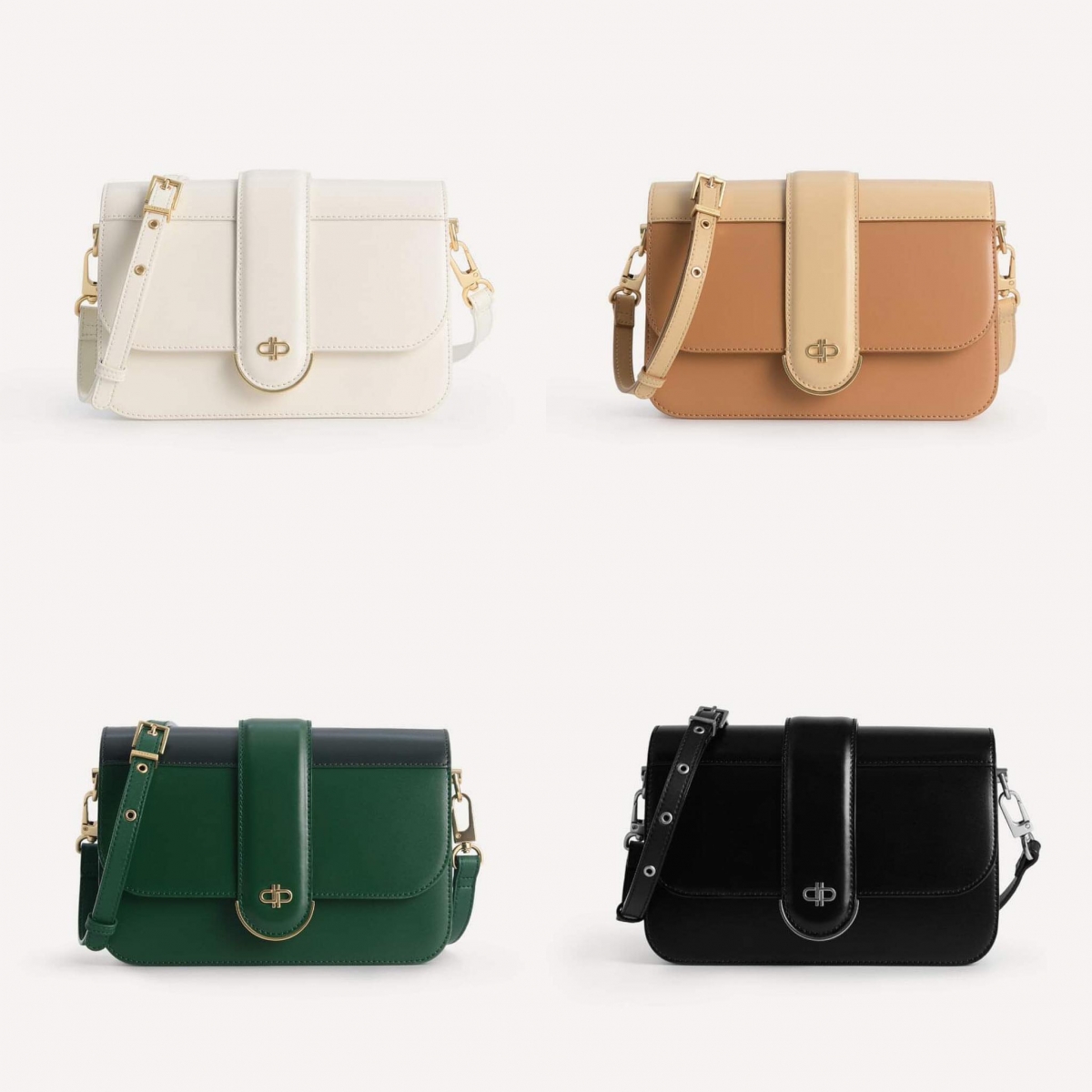 02 /PEDRO 简约小方包 Icon Leather Shoulder Bag PEDRO标志性扣饰搭配经典翻盖式设计高尚大气,线条感流畅的小方包型尽显干练气质;小牛皮细腻纹理莹润有光泽,摩登气息满分~白色简约浪漫、驼色可盐可甜、墨绿色不费力彰显贵气、黑色时髦百搭,你更想PICK哪一款呢?>>> 【点击前往官网查看】