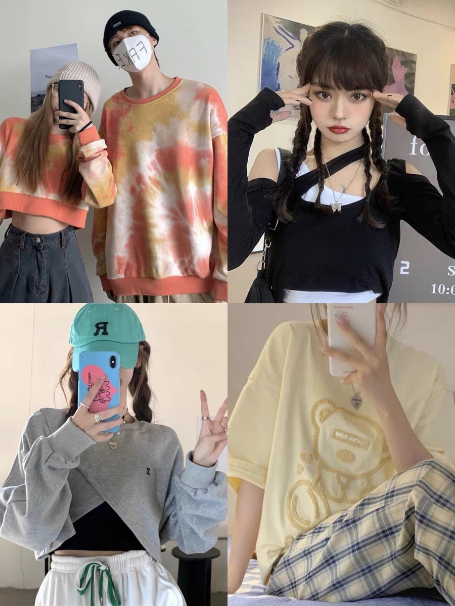 # 7 CUIHUA COMING 翠花来了潮牌店(粉丝数 68.1万)| 三颗金皇冠、好评率99.32% 想找好看好搭的潮爆情侣装逛着家准没错!店铺内出售的穿搭单品大多以酷女孩、酷男孩风格为主,版型也偏向BF风宽松款~比如近期很流行的扎染设计居家服、好看很潮的情侣T恤、男友风棒球服服等,平均价格不超过RM35;喜欢这类型风格的女生绝对值得一逛!还能顺便给男友添新装哦 ♥>>>(点击查看链接)