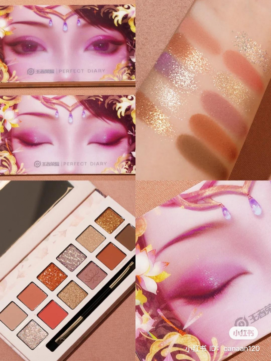 柔情似水「貂蝉」粉紫盘 柔美的粉色调、紫色调，轻松混搭完成多款温柔系粉/紫色眼妆，约会或聚会时想透过妆容展现灵动可爱不失优雅的气质，选这盘非常可！