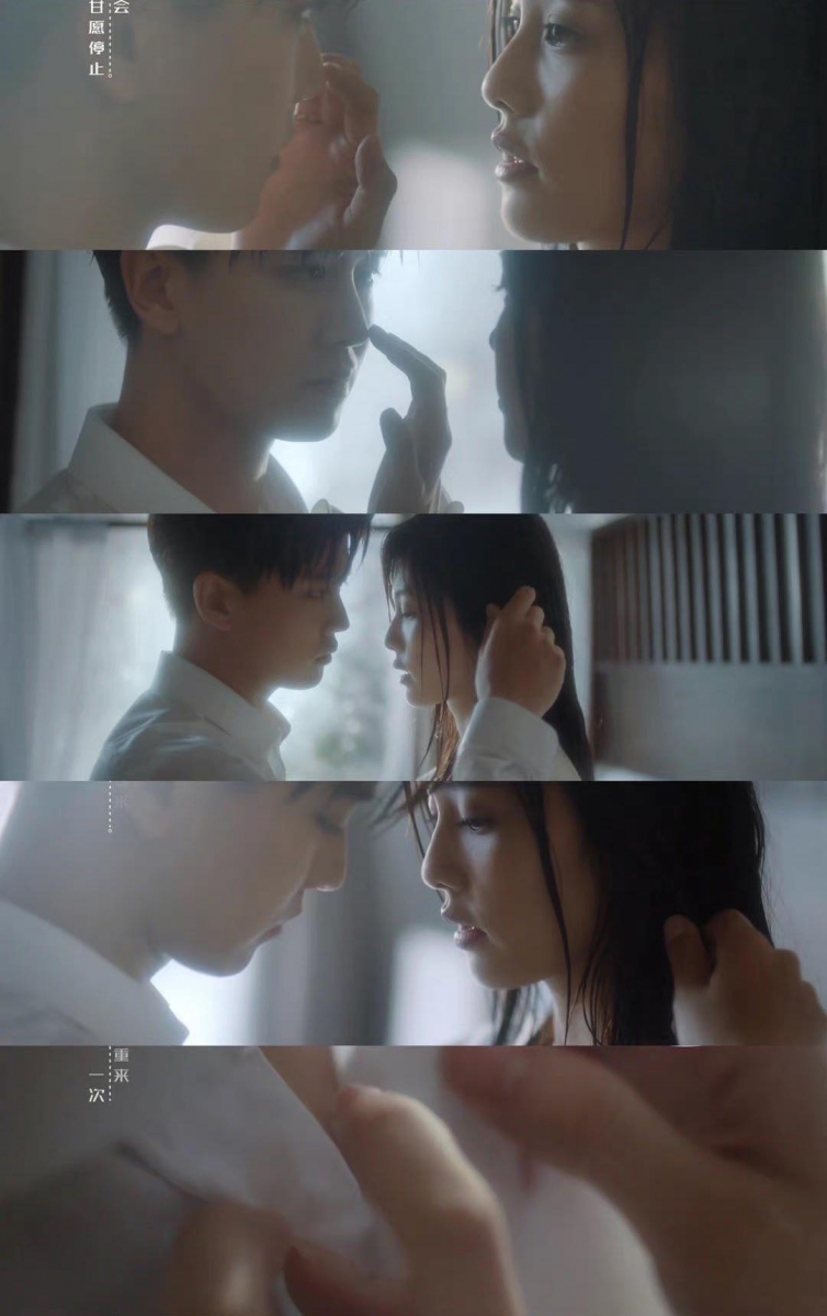 片刻后周生辰轻撩时宜秀发、轻吻她的额头；画面切到剪影后周生辰猝不及防来了一句「不要把温度调那么高，一会儿会出汗」，超欲超会撩的「开车台词」让屏幕前观众害羞到被子捂脸+土拨鼠尖叫！「# 周生辰时宜圆房」话题也瞬间窜上微博热搜TOP，镇江&稀粥百姓们躁起来（笑～）