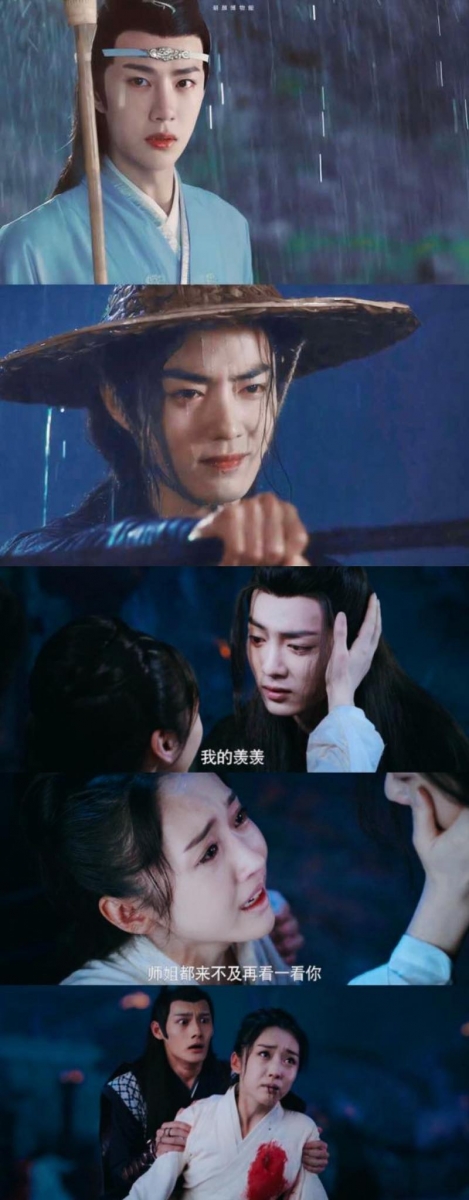 05 / 《陈情令》 陈情令真的暴虐我们羡羡有木有!云梦灭门、师姐江厌离在斗争中为救他惨死、被世人误解...超想跑到荧幕里给哭得撕心裂肺的魏无羡擦眼泪(哭)还有让陈情令女孩们心痛到窒息的魏无羡、蓝忘机雨中诀别一幕,堪称经典名场面!