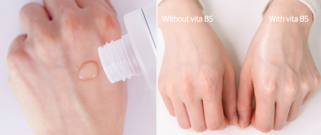 保湿如果只注重肌肤表面是否滋润,大多时候都知识「治标不治本」。Vita B5 Toner化妆水不含酒精、香精等添加物且属低pH值,主打为肌肤快速深层注入饱满水分的同时,其中蕴含的Peptide肽和Betaine甜菜碱成分,也有助修复受损屏障,让皮肤恢复到健康平衡状态。这样一来肌肤就不会像一张“破掉的网”一样,水分更加轻松Hold住一整天、不容易离家出走,保湿效果事半功倍 ❤ 而且整体使用感受清爽无负担,涂抹上脸后超有感补水保湿但完全不黏腻,干渴肌肤也会瞬间澎润起来!