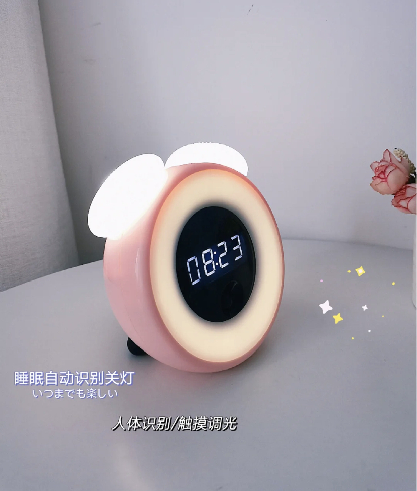 粉嫩嫩的可爱复古闹钟造型!