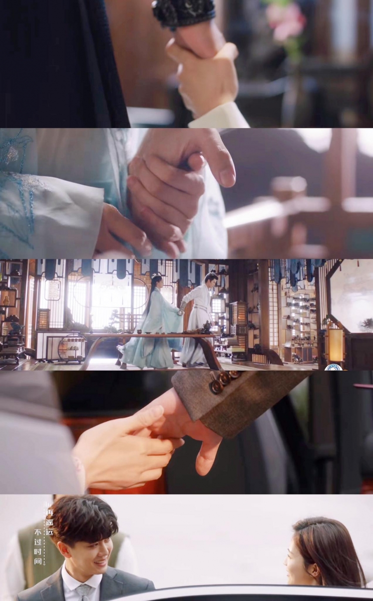 09 / 周生辰时宜前世今生相呼应的人物背景和动作细节 周生辰前世是受剔骨之刑而死,所以今生没有了“美人骨”,在原著中有写道现代的他长相较普通。时宜上辈子患过失语症,今生是个口条很棒的配音演员。从人设上来看即可知道,今生他们的感情和结局,绝对和上辈子的虐心爱恋有绝大反差 ♥ 拜托接下去都给我狠狠撒糖!(笑) 前世周生辰外出平定战乱生死和归期不定,今生在《一生一世》是个任何事情都有交代、非常守时的人,和时宜约定好见面都会提前抵达目的地,不让时宜干等他。