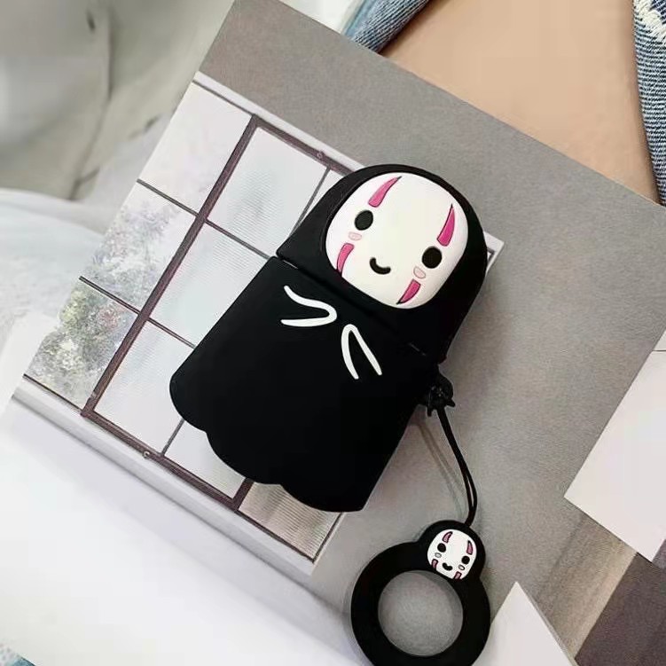 Shopee平价Airpods保护套:Q版无脸男Kaonashi造型