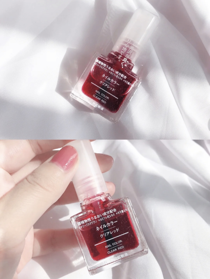 日本女生拥有红润清透感的指甲色号，秘诀就是muji这款指甲油！