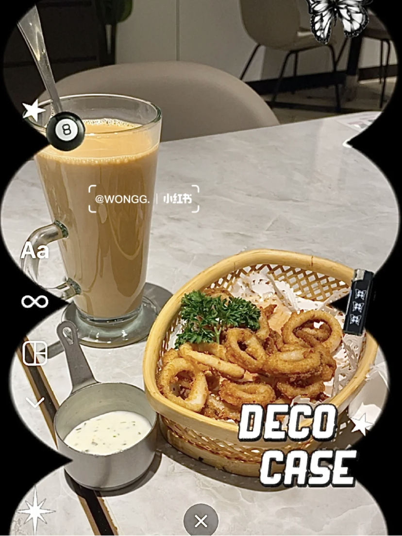 画报感十足的滤镜特效,带有着可爱的不规律边框