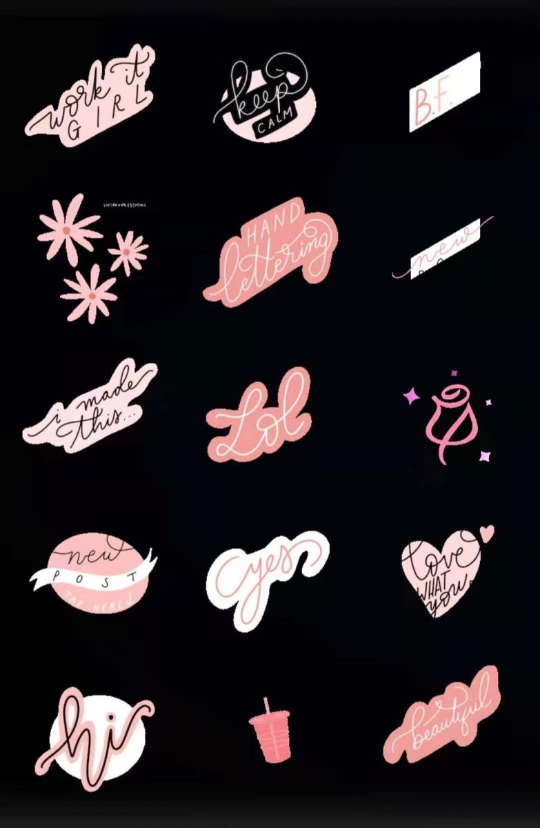 Instagram GIF 搜索关键字 ? millenialpink