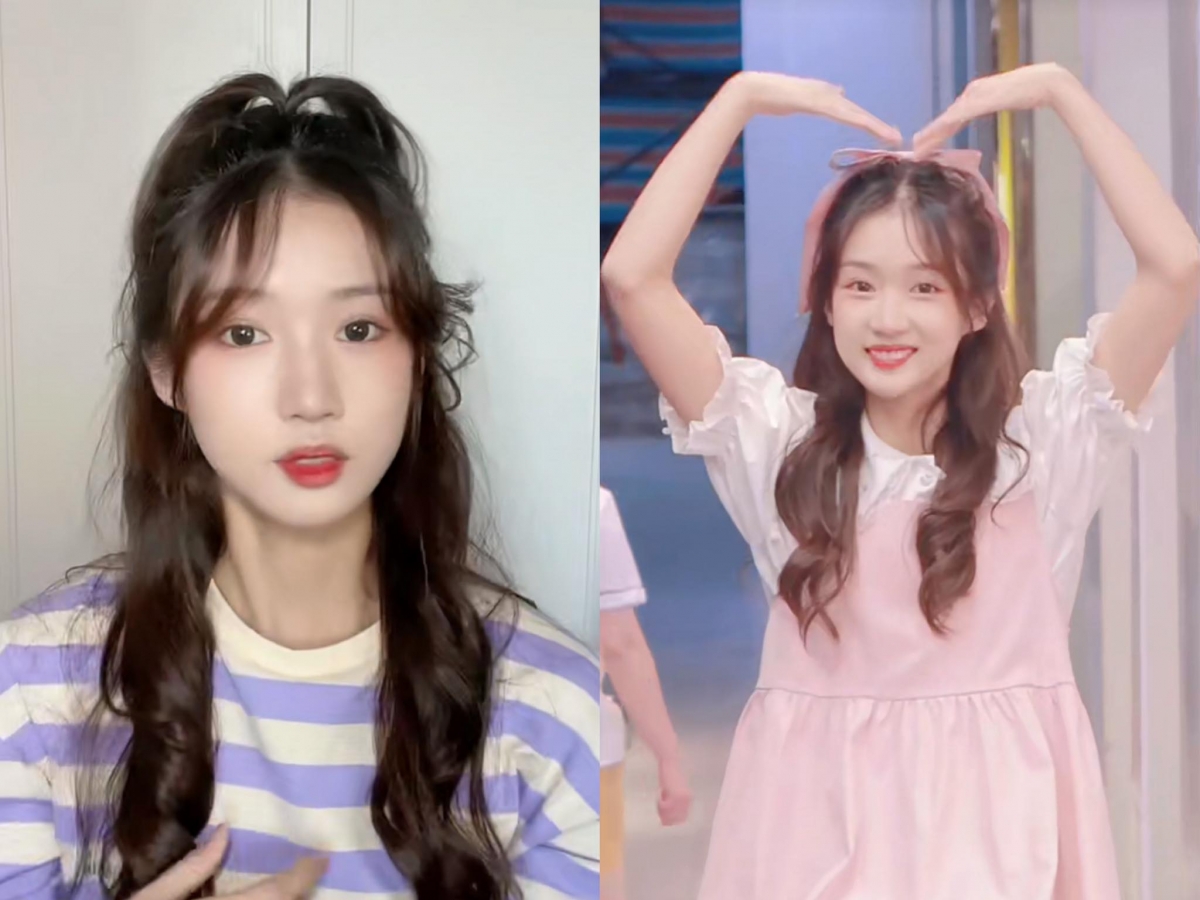 赵露思同款在逃公主蝴蝶结发型:3、如果想要给造型更添「公主feel」,可以和赵露思一样别上和穿搭色系相呼应的蝴蝶结、缎带等发饰。