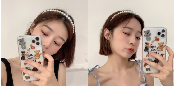 戴上珍珠发箍秒变氛围感满满的韩系小姐姐~