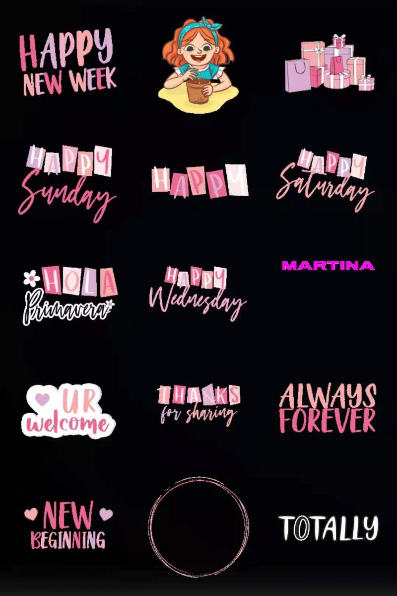 Instagram GIF 搜索关键字 ? martina