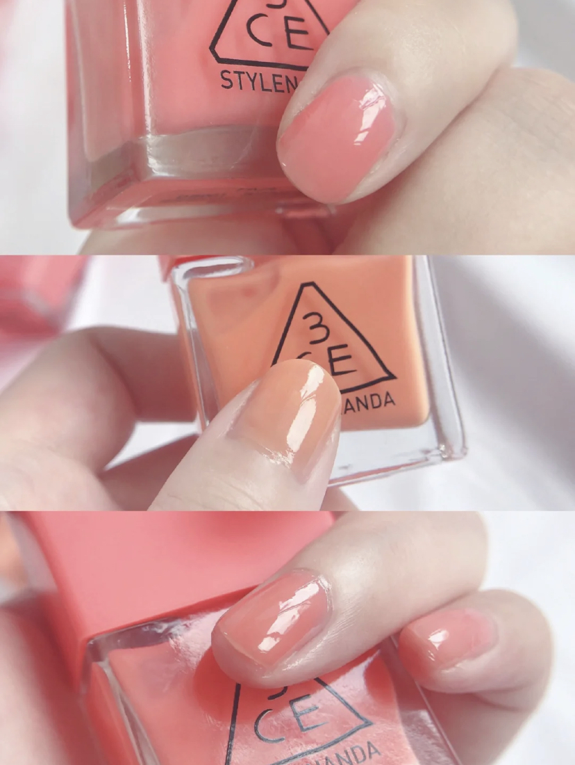 有着西柚粉色、橘粉色和少女粉三色选择，每款色号上色效果都偏水润感