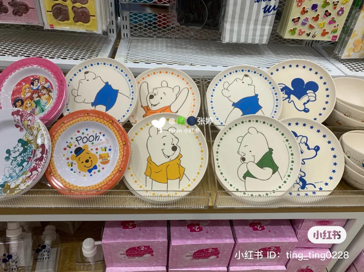 ? DAISO 必买超 INS 风碗碟餐具 ④ 维尼熊碗盘