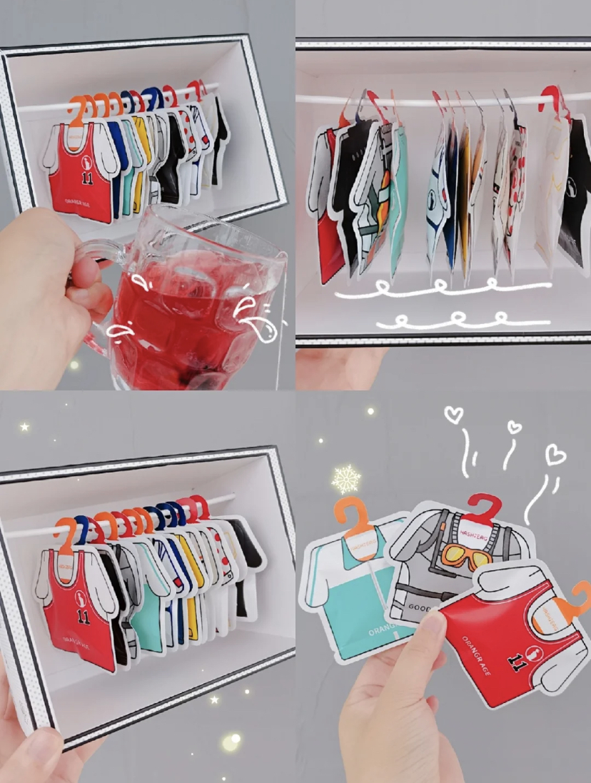 茶包外表是迷你衣服的设计,颜值可爱非常圈粉!