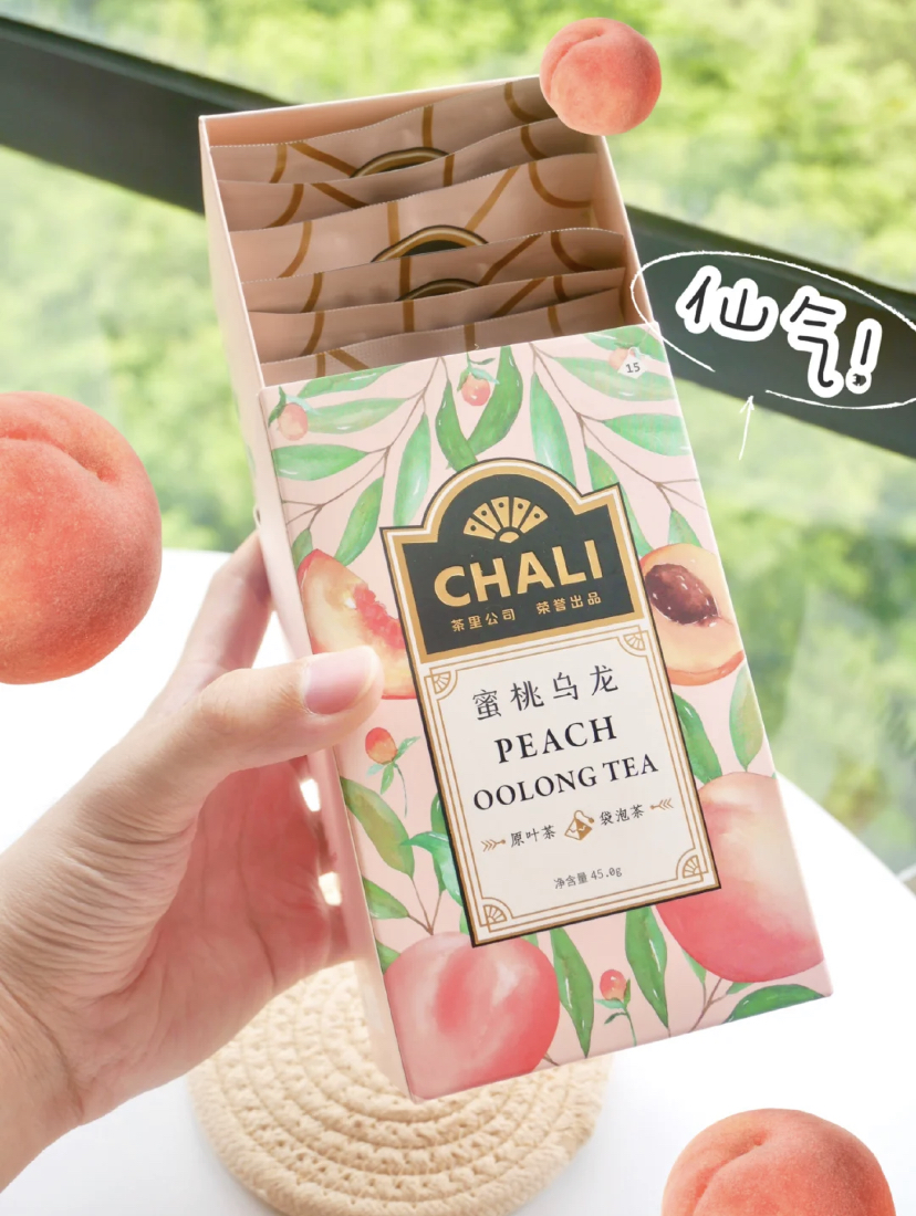 李佳琦大推的刘诗诗同款茶包,有着多种口味选择,蜜桃乌龙茶必入