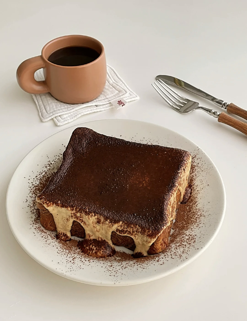 可可豆乳蛋奶吐司