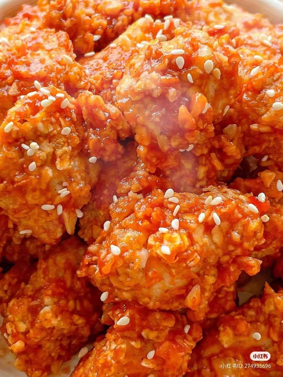 无油低卡版「韩式甜辣炸鸡」