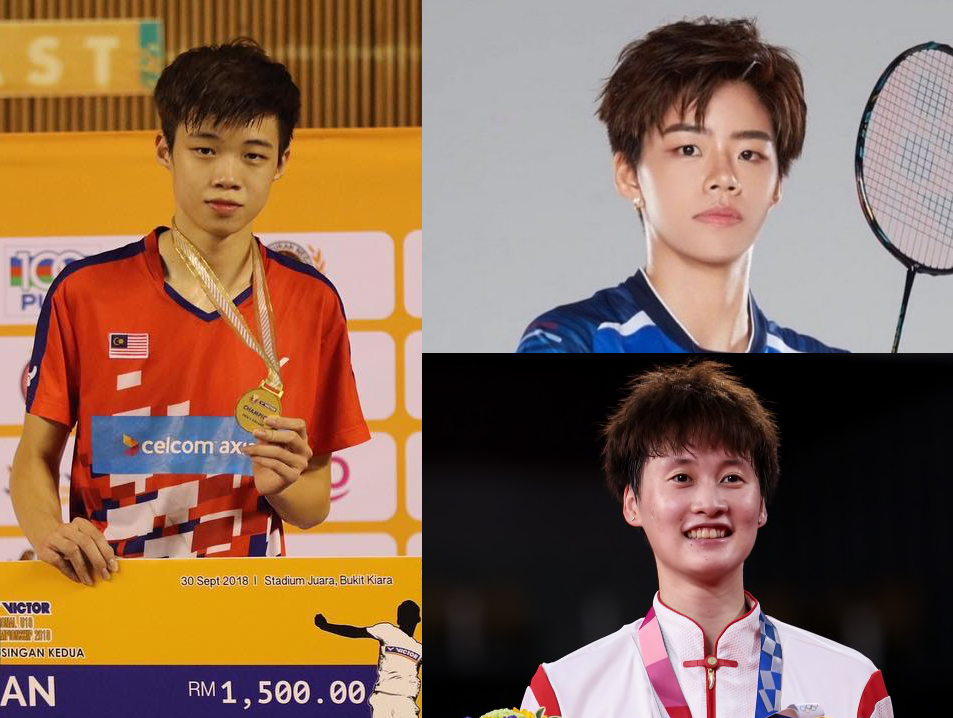 「羽坛00后小鲜肉代表」黄智勇和多位名人撞脸了?!网友们除了有指他斯文的长相,撞脸泰国羽球女运动员Sapsiree沙西丽,也有人觉得他和东京奥运会勇夺金牌的「中国国羽一姐」陈雨菲初出道时期长得很像。