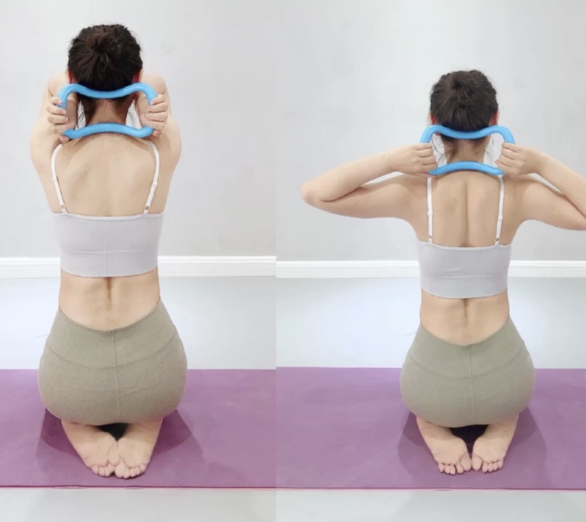 可以用来辅助拉伸的动作,达到更好的塑身效果