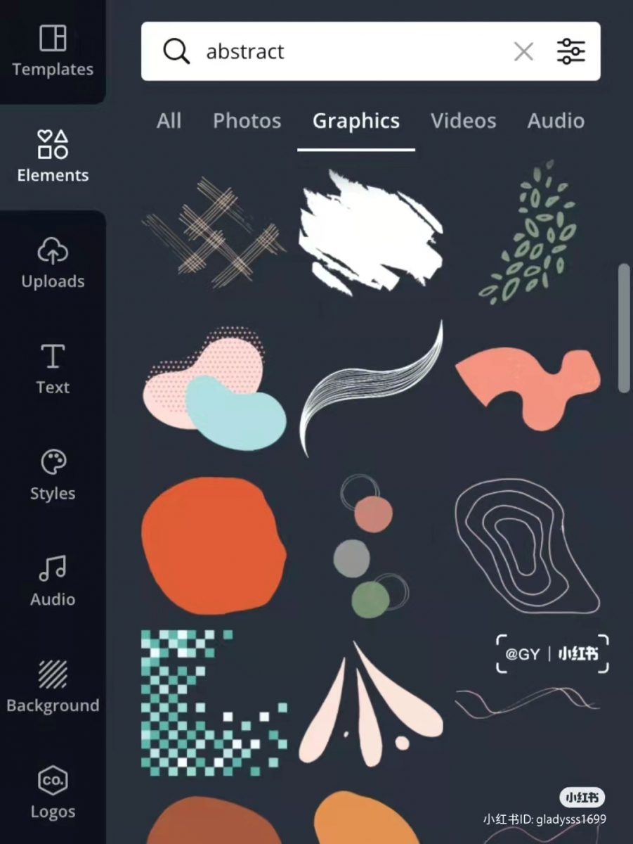 CANVA素材搜索关键词 ? abstract
