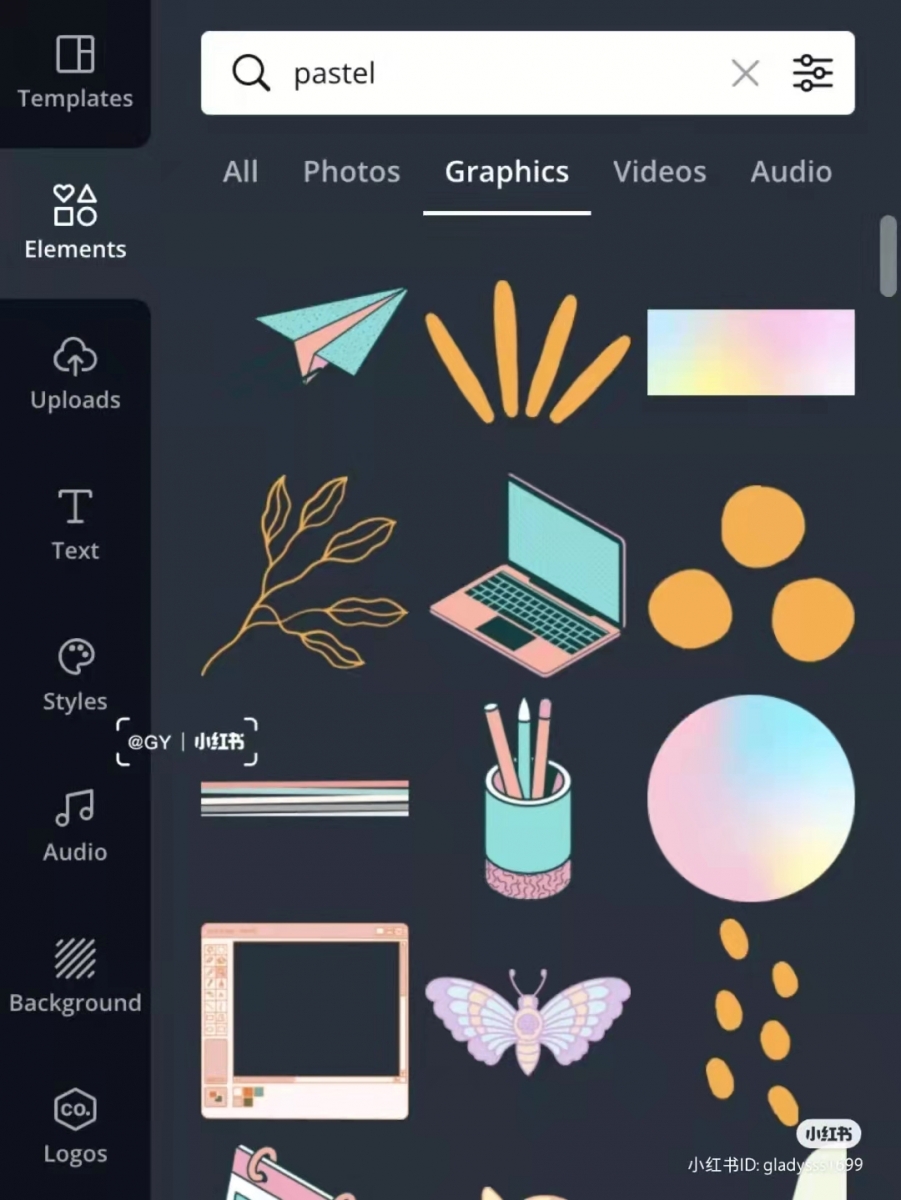 CANVA素材搜索关键词 ? pastel