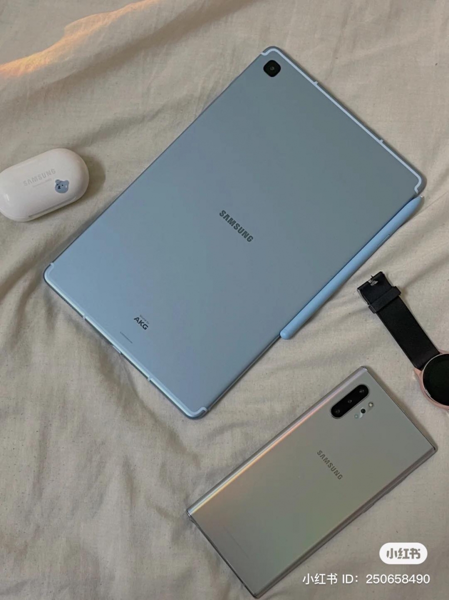 来自 SAMSUNG 三星 Tab S6 Lite 也成为小红书博主疯狂种草的款式之一！