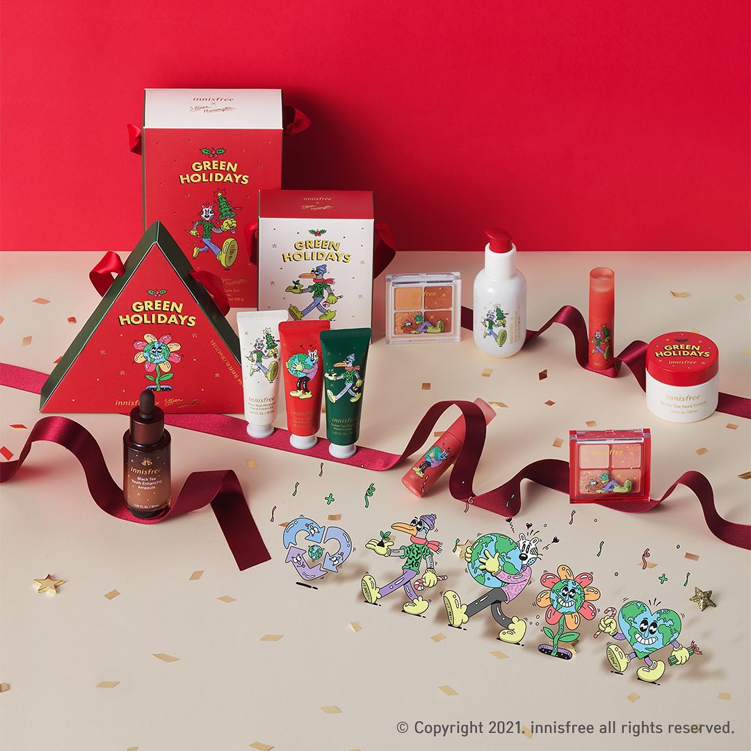 Innisfree 绿色圣诞限定礼盒
