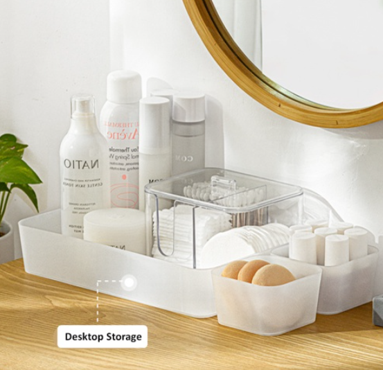 除了可以放入抽屉妥善收纳物品,当桌面收纳也很不错!