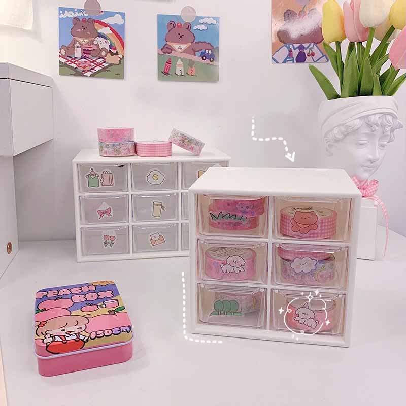 带有格子的收纳盒更方便归类,比较多东西需要分类的可以选择9宫格,大家可以根据自己的需求来入手