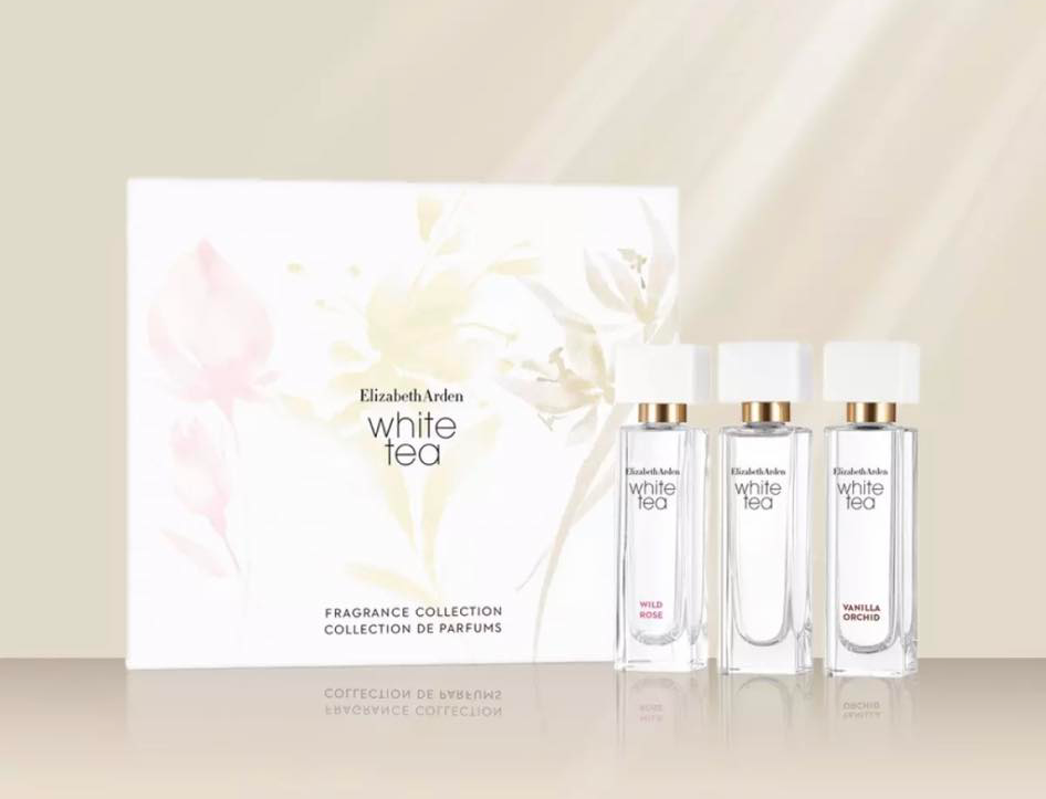 Elizabeth Arden家的白茶香水系列非常高CP值!经典白茶款整体闻起来是温润浑厚但不冲鼻的木质花香味,如果喜欢玫瑰香,可以选择同系列的白茶野玫瑰香水,支付Deposit Chup Dulu就能以 RM129 买下原价 RM245 的三合一香水礼盒,超值得。