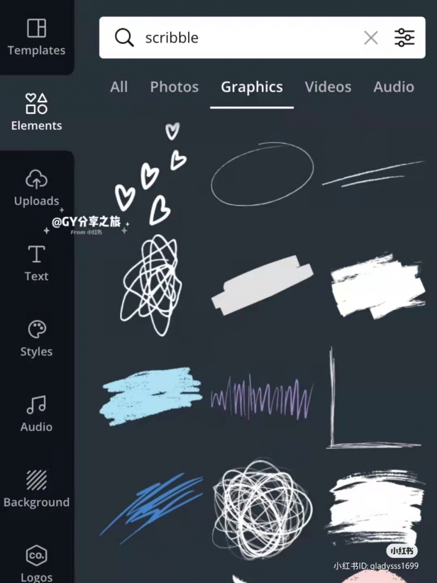 CANVA素材搜索关键词 ? scribble