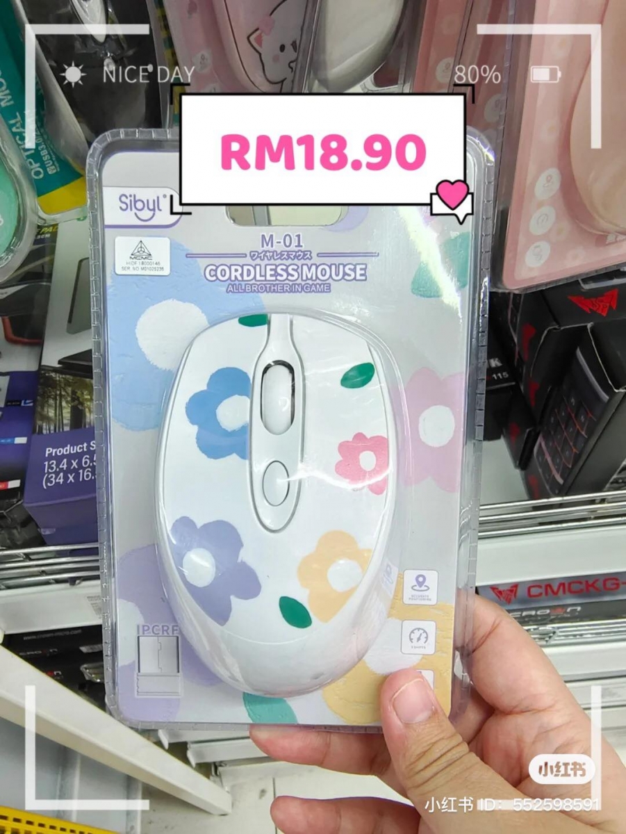 谁说买滑鼠就一定要买 LOGITECH ？！MR.DIY 无线滑鼠简直不要太可爱~各种印花、涂鸦和卡通风