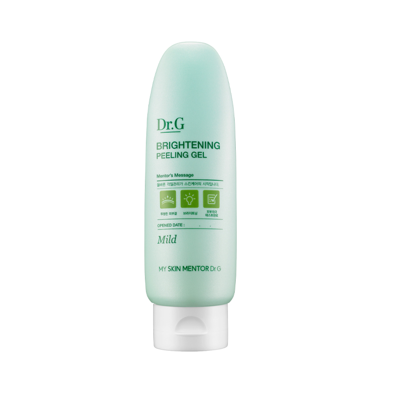 Dr.G Brightening Peeling Gel蕴含天然纤维素以及海藻糖、蜀葵等,可以温和去角质、改善皮肤粗糙问题。