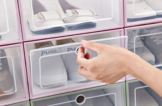 折叠式收纳鞋盒不止耐用,还具有良好的稳定性!