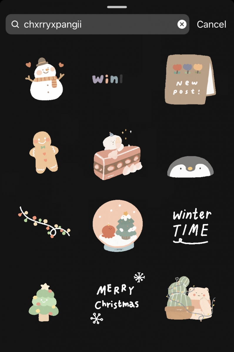 ?Instagram GIF 搜索关键字：chxrryxpangii