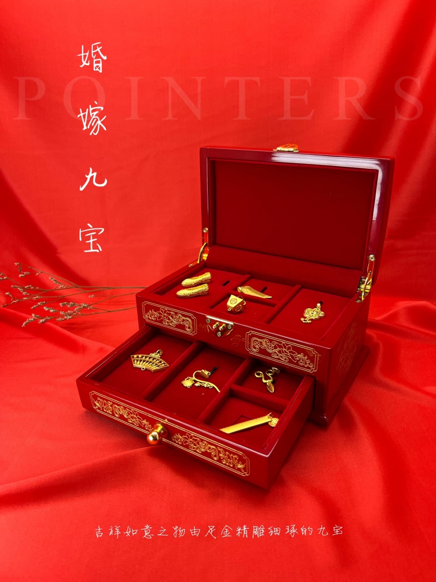 本地珠宝行Pointers Jewellers推出的「999足金婚嫁九宝」在网络上讨论度非常高