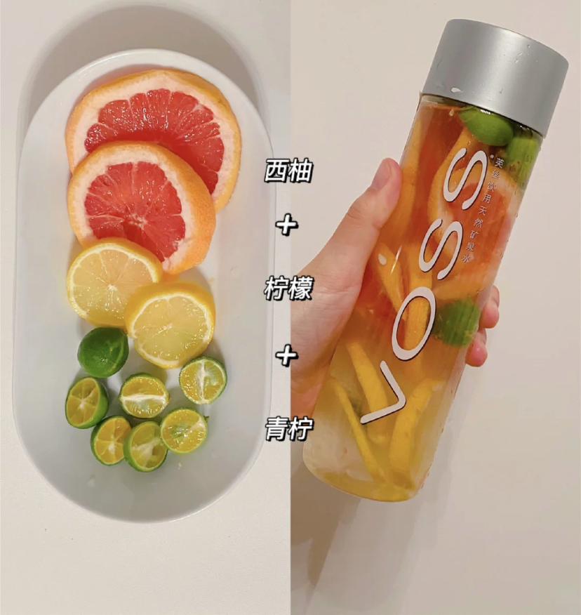 这款排毒水主要由美白消肿、加速代谢的功效