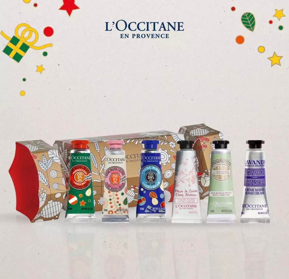 L'Occitane x Lazada 圣诞限定护手霜套装中一共有6款迷你护手霜，自用或送礼都很合适。