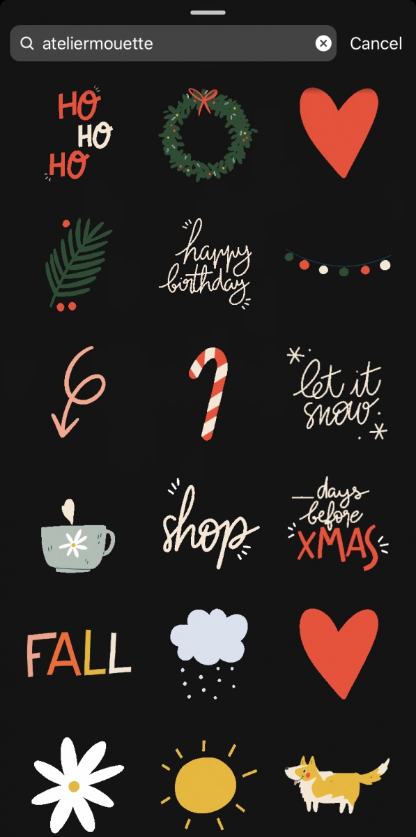 ?Instagram GIF 搜索关键字：ateliermouette