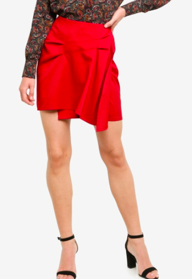Asymmetric Flare Skirt